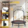 Aukfa 40 Inch Fitness Trampoline with Adjustable Handle - Foldable Rebounder with 6 Legs for Adults, Home Gym Workout - 2 of 4