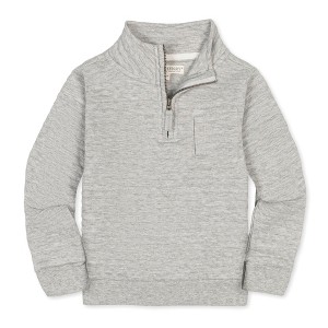 Hope & Henry Boys' Long Sleeve Quilted Half Zip Pullover with Pocket, Kids - 1 of 4