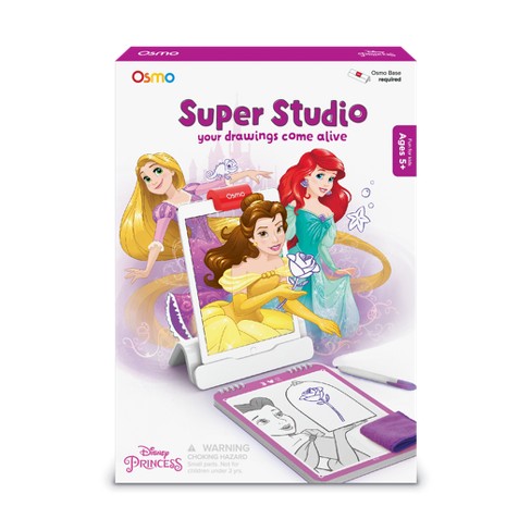  Osmo - Super Studio Disney Princess Starter Kit for iPad - Ages  5-11 - Drawing Activities iPad Base Included : Electronics