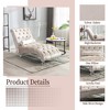 KTMBDW Chaise Lounge Indoor Button-Tufted Upholstered Sofa Recliner Lounge Chair for Living Room Bedroom Velvet - 4 of 4