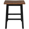 Solid Wood Ergonomic Counter Stools, 2-Piece Set with Footrests for Kitchen, Dining, Small Spaces - 4 of 4