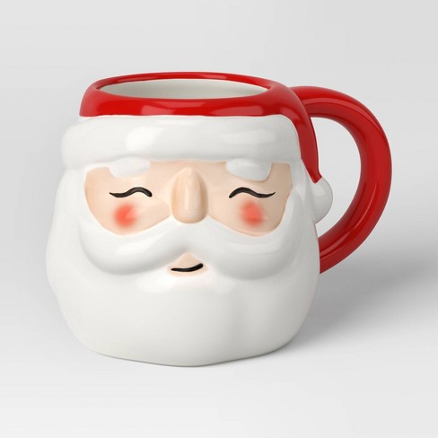 Large Christmas Coffee Mug Santa's Favorite. Red. Global Design