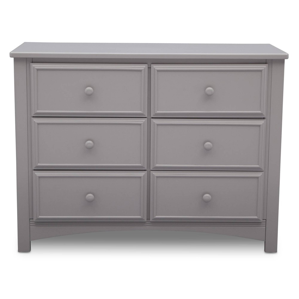 Delta Children 6 Drawer Dresser with Interlocking Drawers - Gray -  89450710