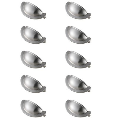 Elegant Lighting Claude 2-3/4" Center to Center Brushed Nickel Cup Bar Pull Multipack (set of 10)