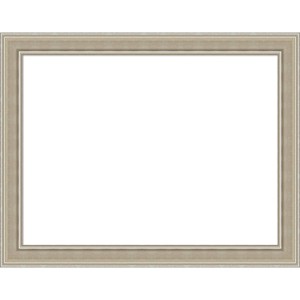 Amanti Art Mezzo Silver Framed Magnetic Dry Erase Board - 1 of 4