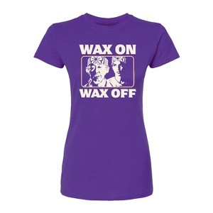 Women's - The Karate Kid - Wax On Wax Off Fitted Graphic T-Shirt - 1 of 1