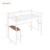 ALEXOUN Loft Bed with Desk,Metal Frame & Guardrails Space-Saving Furniture for Dorm Rooms for Bedroom,Apartment, - 3 of 4