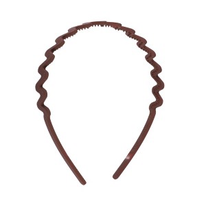 Unique Bargains Women's Classic Elegant Frosted Wavy Hairband 5.51"x4.72" 1 Pc - 1 of 4