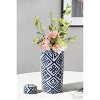 Dexmalle D6.3x13.8" Valora Blue and White Cylinder Jar - 4 of 4