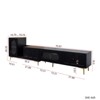 Syemin TV Stands and Consoles Wood Extendable TV Stand Entertainment Center Media TV Console for Living Room Bedroom, Black, 86.62"*15.75"*28.32" - 3 of 4