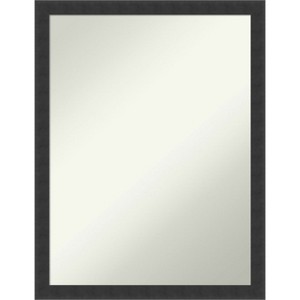 Amanti Art Mezzanotte Black Non-Beveled Wood Bathroom Wall Mirror - 1 of 4