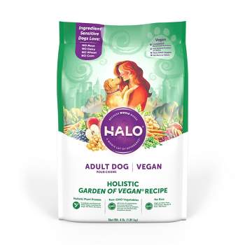Halo, Purely for Pets Holistic Garden of Vegan with Vegetable Recipe Adult Dry Dog Food - 4lbs