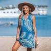 Women's Bohemian Printed Beach Cover Up Dress - Cupshe - 4 of 4