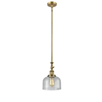 Bell - 1 Light Stem Hung Tiltable Mini Pendant In Industrial Style-14 Inches Tall and 8 Inches Wide