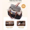 Puffer Tote Bag for Women with Stanley Cup Holder, 15. Lightweight Work Tote, Tote Bag - 4 of 4