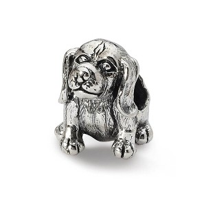 Black Bow Jewelry Sterling Silver Beagle Bead Charm - 1 of 4
