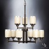 Urban Ambiance Luxury Contemporary Chandelier,  28.5"H x 28"W,  Olde Bronze Finish, UHP2022 - 3 of 4