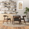 NicBex Mid-Century Solid Wood Round Dining Table and 4 Side Chairs for Kitchen Dining Room Dinner Pedestal Table, White - 3 of 4