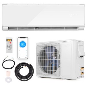 Tangkula 12000 BTU Mini Split Air Conditioner & Heater 22 SEER2 208-230V AC Unit White - 1 of 4