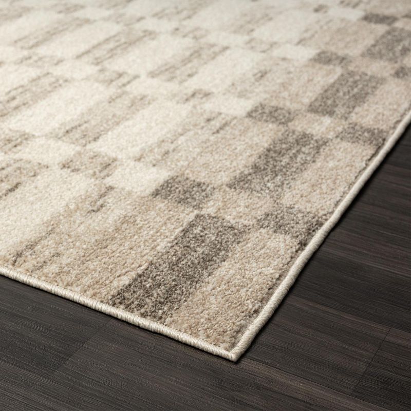 Luxe Weavers Checkered Geometric Area Rug, Indoor Carpet, 5 of 11