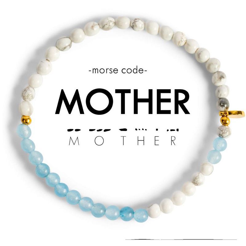 ETHIC GOODS Women's 4mm Morse Code Bracelet [MOTHER], 3 of 9