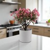 Unique Bargains Artificial Plants Coin Chrysanthemum with Cylinder Vase Plastic 3.15"x3.15"x9.45" 1 Pc - 2 of 4