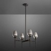 28" 4 Lights Crystal Pendant Light Fixtures - 3 of 4