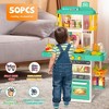 Babyluv"Interactive Kids Kitchen Play Set with 50Pcs Cookware, Lights & Sounds for Boys and Girls 3+"Green - 3 of 4