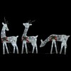 vidaXL Cold White Mesh Christmas Reindeers – Set of 6, Durable Steel and Fabric Construction, 180 Energy-Efficient LED Lights, 8 Illumination Effects - 4 of 4