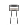 Amisco Render Upholstered Counter Height Barstool: Faux Leather, Steel Frame, 26" Seat - image 4 of 4