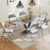 SUGIFT Folding Chairs with Padded Vinyl Seat, Heavy-Duty Metal Frame, Supports 330 lbs, Portable & Lightweight - 4 of 4