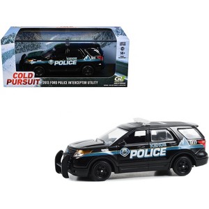 2013 Ford Police Interceptor Utility "Kehoe Police Dept" Black with White "Cold Pursuit" 1/43 Diecast Model Car by Greenlight - 1 of 3
