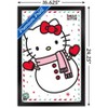 Trends International Hello Kitty: 17 Holiday - Build A Snowman Framed Wall Poster Prints - 3 of 4