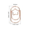 Unique Bargains Star-Shaped  Metal Prevent Tearing Pages Home Paper Clip 20 Pcs - 2 of 4