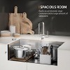 winado 30 Inch Stainless Steel Drop In Integrated Ledge Multifunctional Workstation Sink Set In Silver - 2 of 4