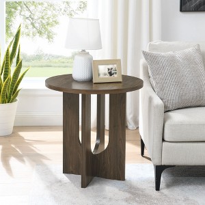 NicBex Modern Round Coffee Table with Cross Hollow Base,Small Side Table,Simple Center Table for Livng Room - 1 of 4