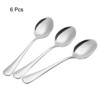 Unique Bargains 410 Stainless Steel Home Kitchen Restaurant Spoons 6 Pcs - 3 of 4