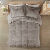 Kumasinova 2PCS/3PCS Long Fur Comforter Mini Set,Plush Reverse Bedding Comforter Sets with Shams,Oeko-Tex Certified - 2 of 4