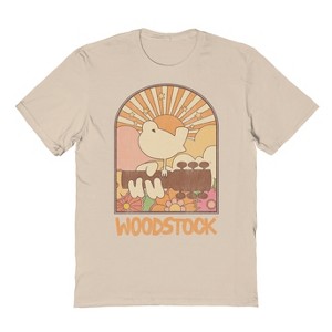 Woodstock Men's Sunrise Bird Logo Short Sleeve Graphic Cotton T-Shirt - 1 of 1