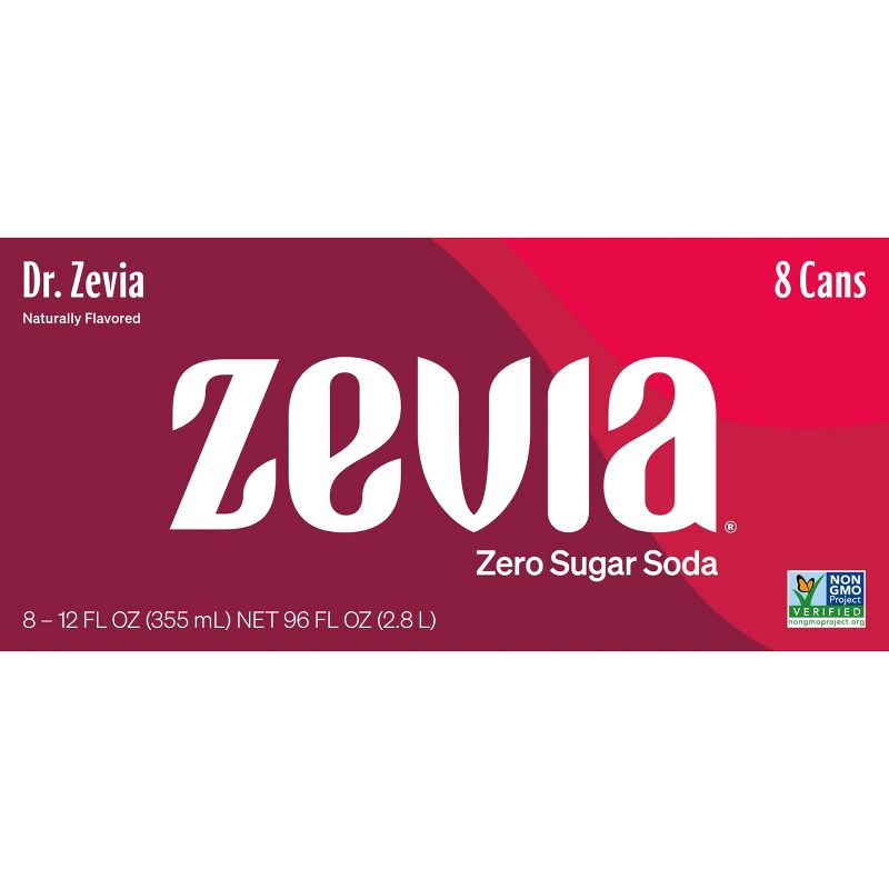 Zevia Dr. Zevia Zero Calorie Soda - 8pk/12 fl oz Cans, 3 of 5
