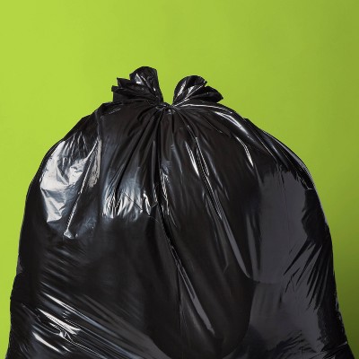 Heavy-Duty Contractor Flap-Tie Trash Bags - 45gal/24ct - up&up™: BPA-Free, Resin