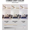 Wanze of Ocean 52 in. Modern White Indoor Solid Wood White Blades Flush Mount Standard Ceiling Fan with 3-Color Dimmable LED Light - 3 of 4