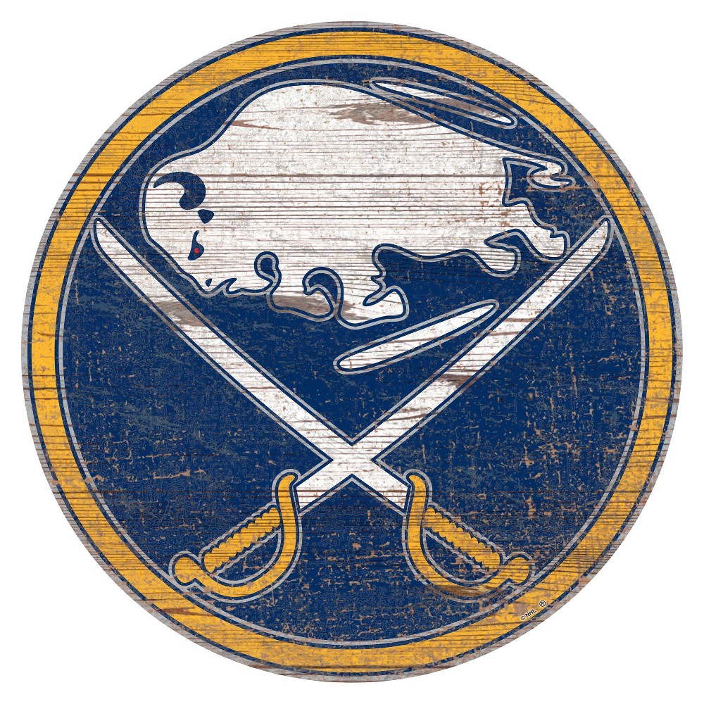 Photos - Wallpaper NHL Buffalo Sabres Distressed Logo Cutout Sign