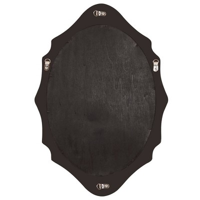 Virginia Silver Leaf Oval Wood Framed Wall Mirror