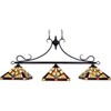 Chloe Lighting Vincent Mission Tiffany-Style 3 Light Island Pendant 47" Wide - 2 of 4