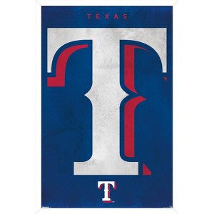 Trends International MLB Texas Rangers - Logo 25 Framed Wall Poster Prints - 1 of 4
