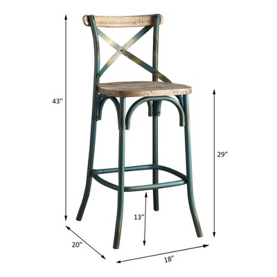 Dimensions of antique bar stool with measurements
