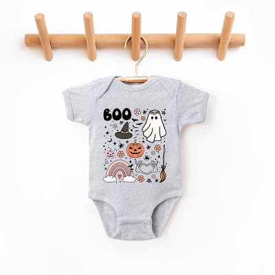 The Juniper Shop Boo Collage Baby Bodysuit