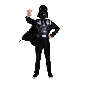 Star Wars Kids' Darth Vader Halloween Costume Apparel Set Black - 1 of 4