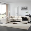 118'' Oversized Chenille Modular U-Shaped Sectional Cloud Sofa with Movable Storage Ottoman, Free combination - 4 of 4